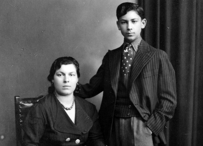 Julius Strauß mit seiner Schwester Wilhelmine (Privatbesitz/Archiv DokuZ)